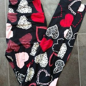 Lularoe Valentine OS leggings